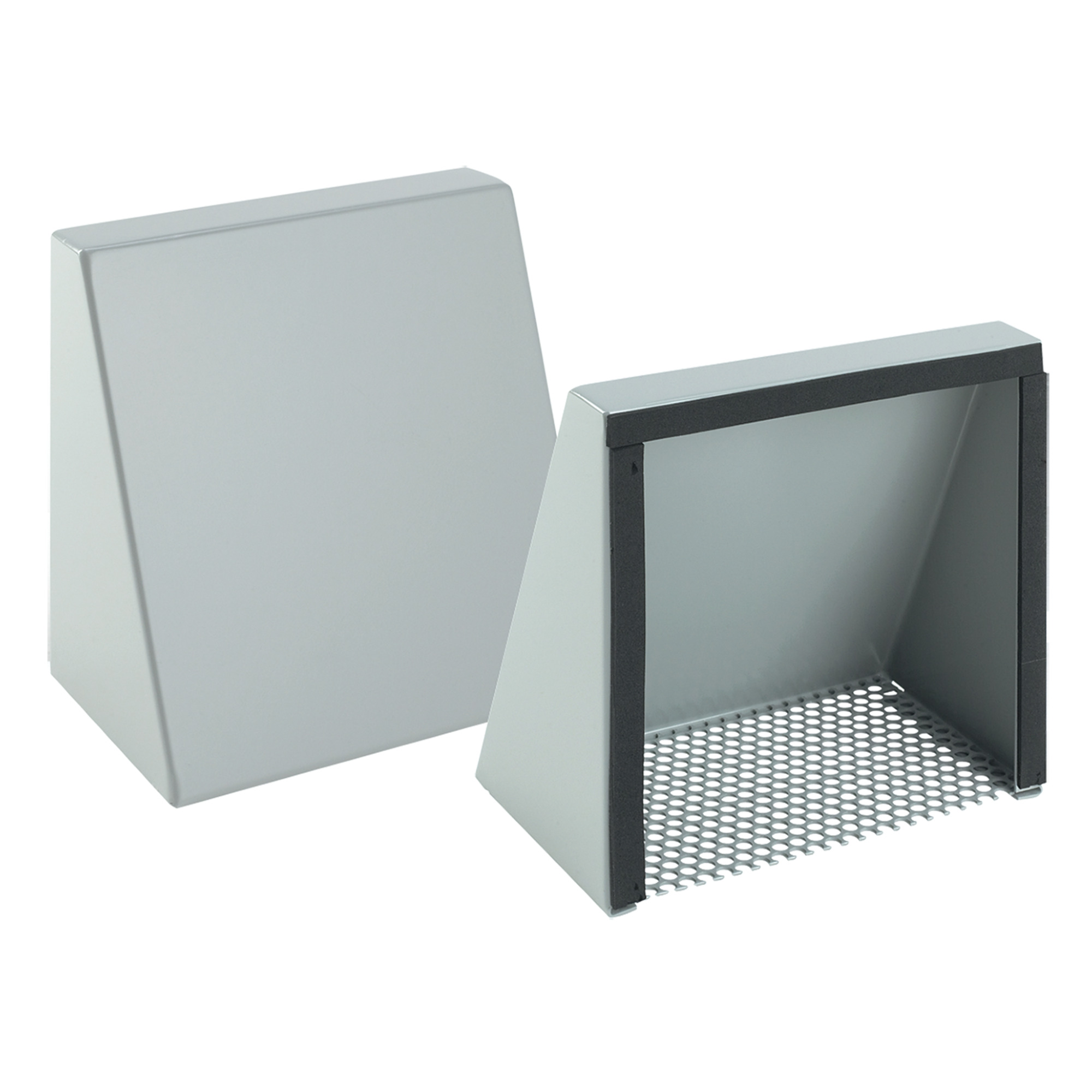 Fan Shroud Kits Type 3R, fits 4-inch fan, Gray ANSI 61, Mild Steel