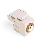 QuickPort RCA 110-Type, White Barrel, Light Almond