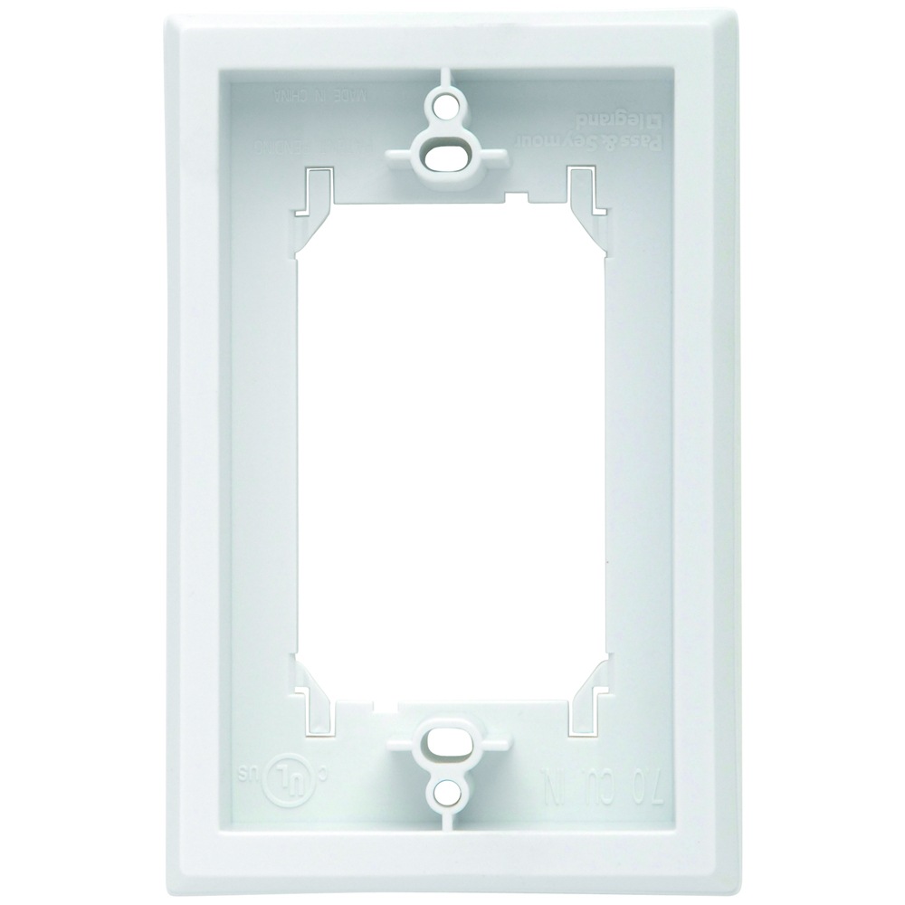 TP Ground Fault Circuit Interrupter Extension Ring Nylon White