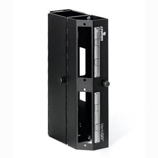 VertiGO Zero-U Opt-X Adapter Plate Panel, panel with 3 inch cable channel