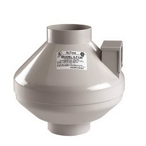 NuTone Remote In-Line110 CFM Ventilation Fan with 4-inch duct