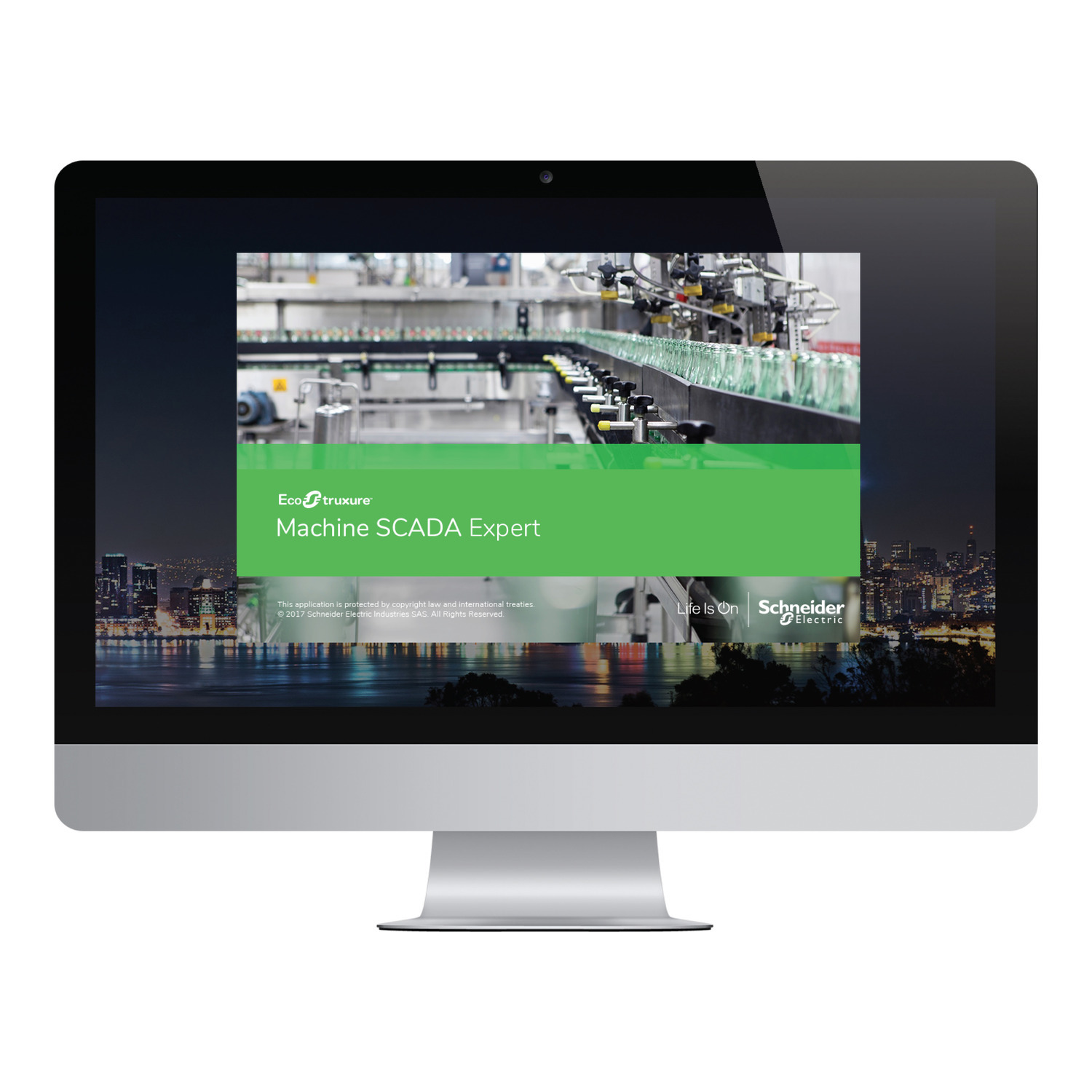 License upgrade for third party runtime license, EcoStruxure Machine SCADA Expert, line management, 4000 tags, digital