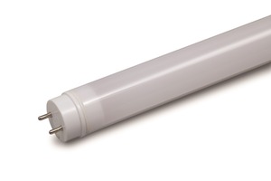 GE, LED, 18 WTT, 2200 LM, 3500 K, T8, 48 IN Length, 50000 HR Average Life, Plastic