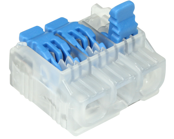 In-Sure Lever Wire Connector, L23 3-Port, 100/Box