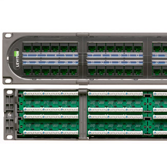 C1 Ultra, CAT 5E, 110-Style Patch Panel, 48-Port, 2RU, Gray