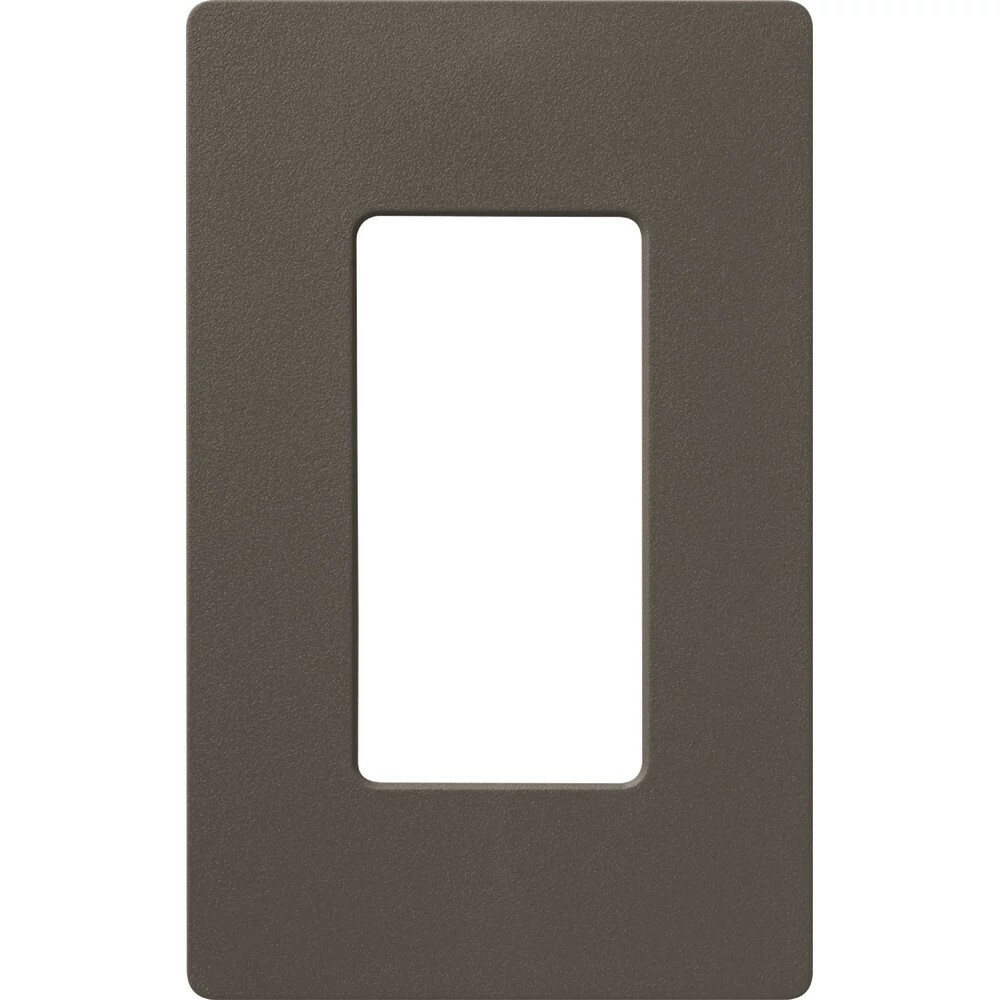 Claro Wallplate, Satin Finish, Single-gang in truffle