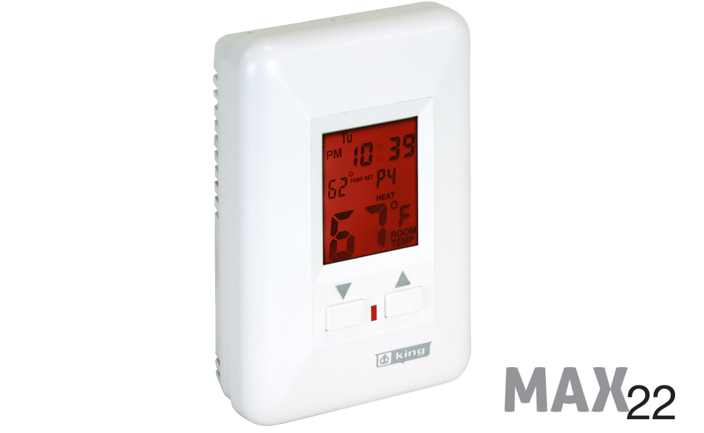 THERMOSTAT ELECTRONIC PROG 120V 22AMP SP RETAIL PKG