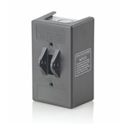 Type 1 Enclosure, For Use with 30 Amp Motor Starter Switches, Thermoplastic, Black