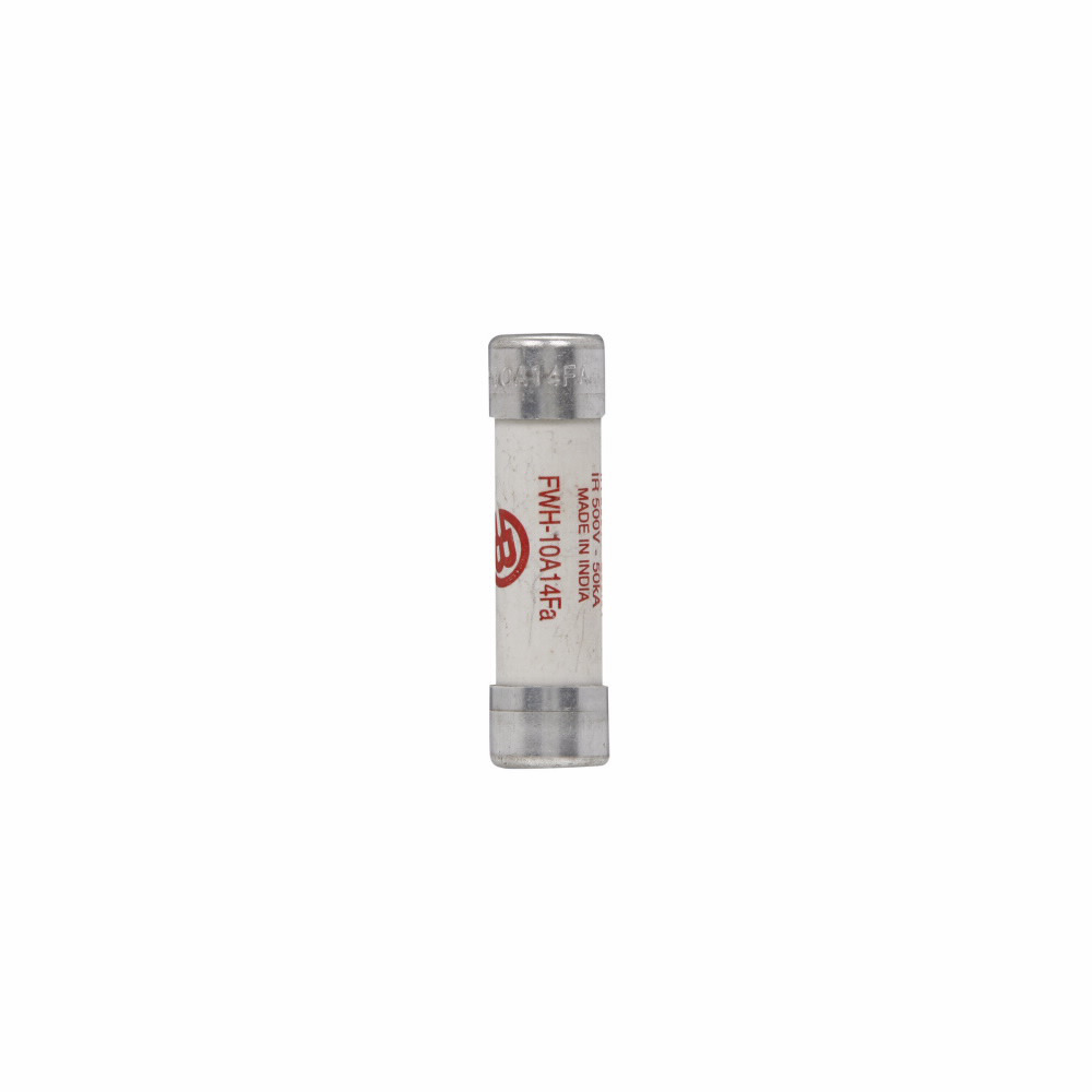 Eaton Bussmann series FWH high speed fuse, 1000 Vac, 800 Vdc, 10A, 200 kAIC Vac, 50 kAIC at 500 Vdc, Non Indicating, High speed fuse, Ferrule end X ferrule end