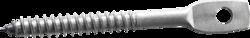 1/4 x 3" Acoustical Eye Lags for Wood Applications, Zinc Plated,Jar