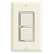 15 Amp, 120/277 Volt, Decora Brand Style Single-Pole / 3-Way AC Combination Switch, Commercial Grade, Grounding, White