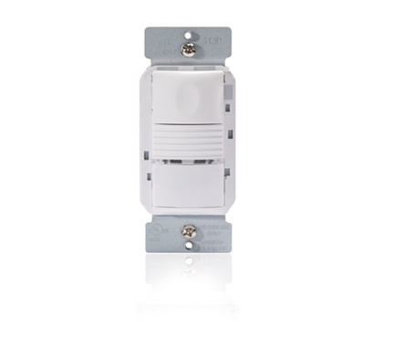 The PW-100D passive infrared (PIR) dimmable wall switch sensor can turns light OFF and ON based on occupancy. It is characterized by high sensitivity to small and large movements, appealing aesthetics, and a variety of features. (white)