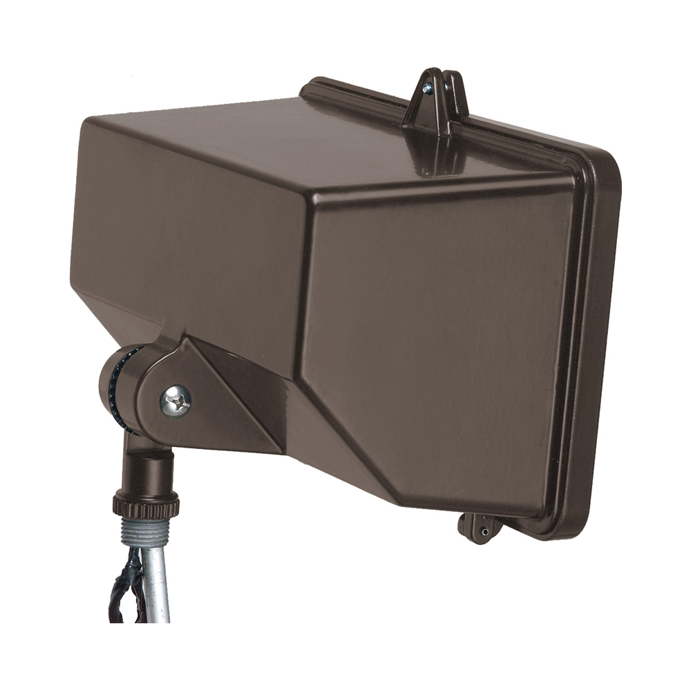 13 watt bronze landscape light fixture with UL listing.