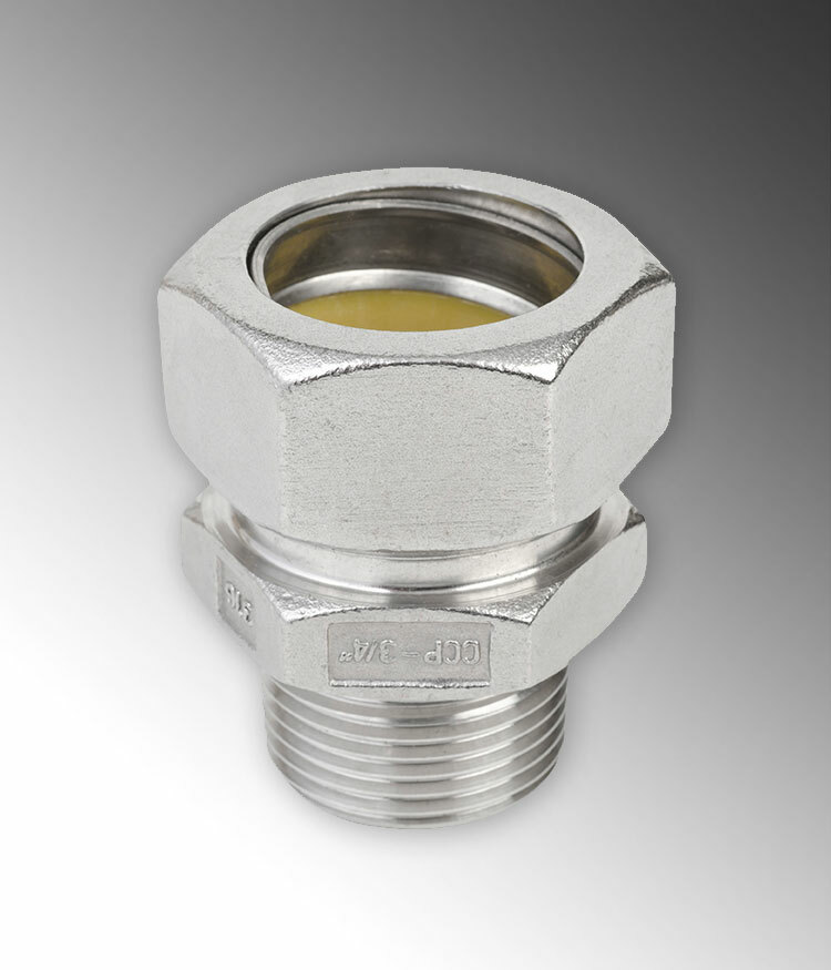 Rigid Stainless Steel 316 Compression Male Connector 1" Trade SizeFor Rigid