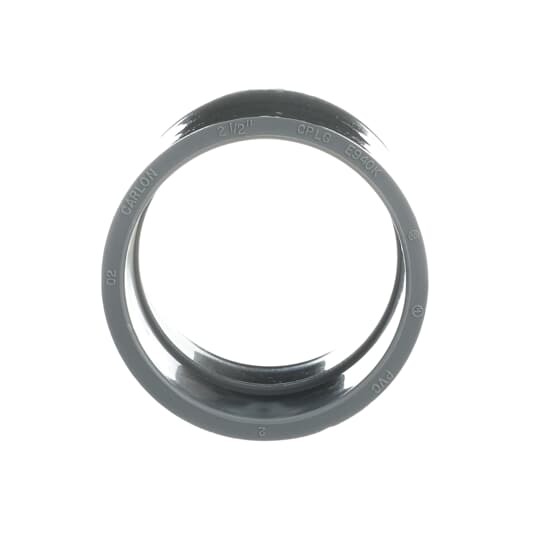 Standard Coupling, Size 2-1/2 Inches, Length 3-3/16 Inches, Outer Diameter 3-5/16 Inches, Inner Diameter 2.688 Inches, Material PVC, Color Gray, For use with Schedule 40 and 80 Conduit