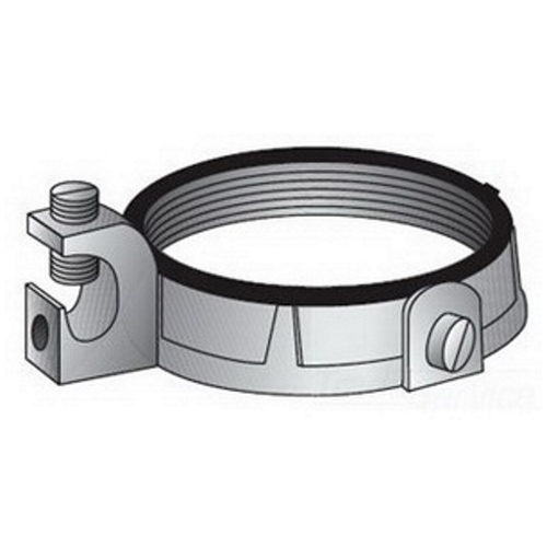 OZ-Gedney Type IBC-L-BC Insulated Grounding Bushing With Lug, Size: 1-1/2 IN, Malleable Iron Body, Bronze Lug, Steel Clamping Screw And Set Screws, Finish: Zinc Plated Body, Bright Dip Lug, Zinc Plated Clamping Screw And Set Screws, Connecti