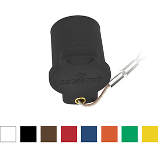 16 Series Female Protective Cap, Cam-Type, UL/CSA, Black