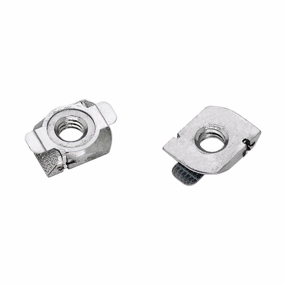 Eaton B-Line series 4Dimension strut Channel nuts, Installs with quarter turn, Steel, Safety Factor 3.0, Dove-tail combo nut washer, Electro-plated zinc, 400 lbs pull out strength, 300 lbs slip strength, 3/8"-16 thread size