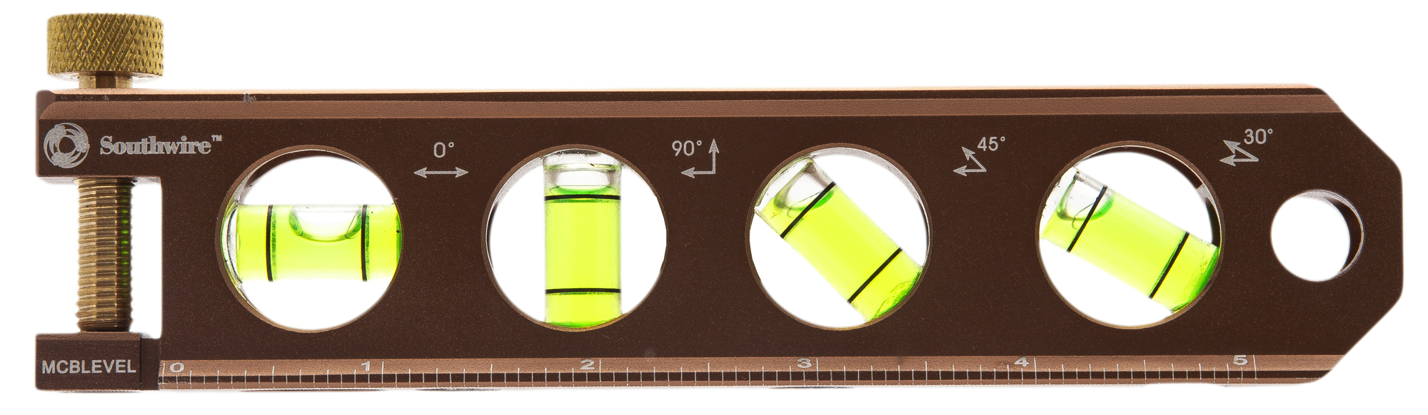 The Southwire Conduit Bending Level has high-visibility vials that are easy to read.