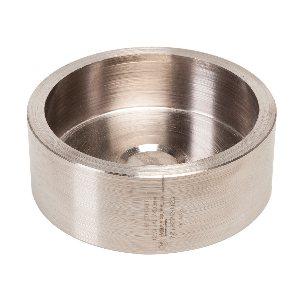 Speed Punch 2-1/2" Die.  For use with Speed Punch Knockout Kits with Battery-Hydraulic Driver for mild steel.