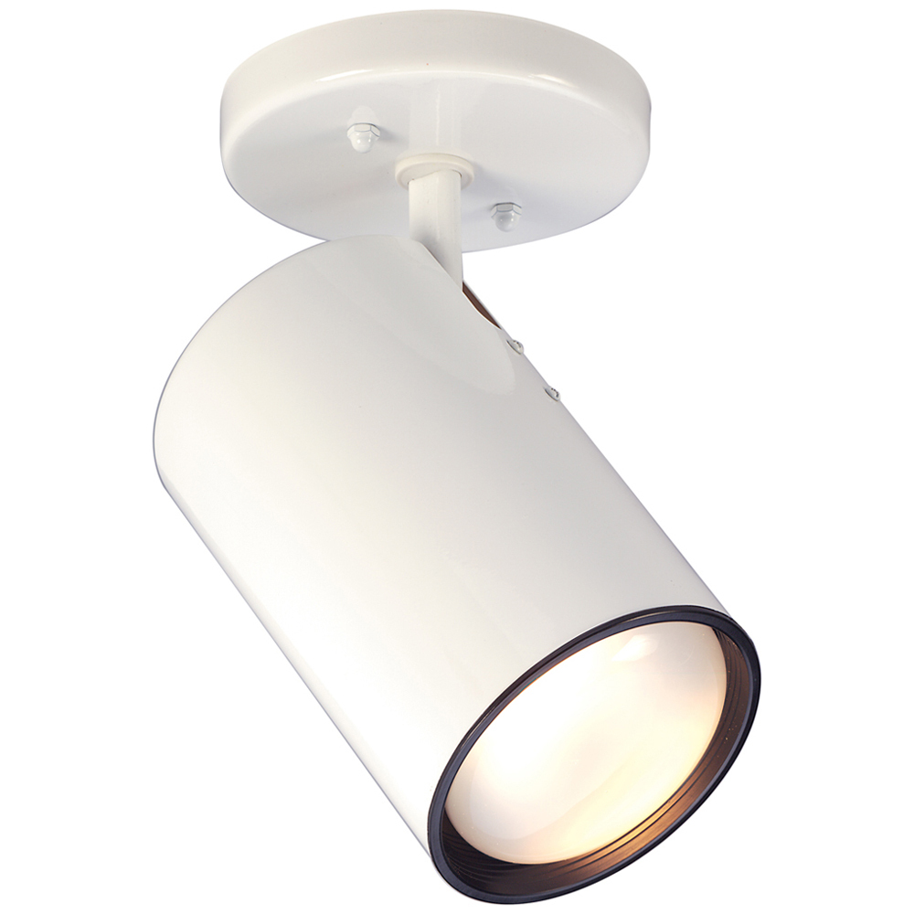 1 Light - R30 - Straght Cylinder - White