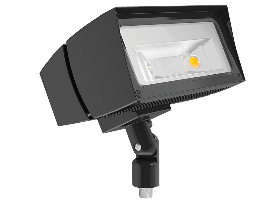 Future Flood, 26W, LED, 3000k, Arm On-Off 7X6, Bronze