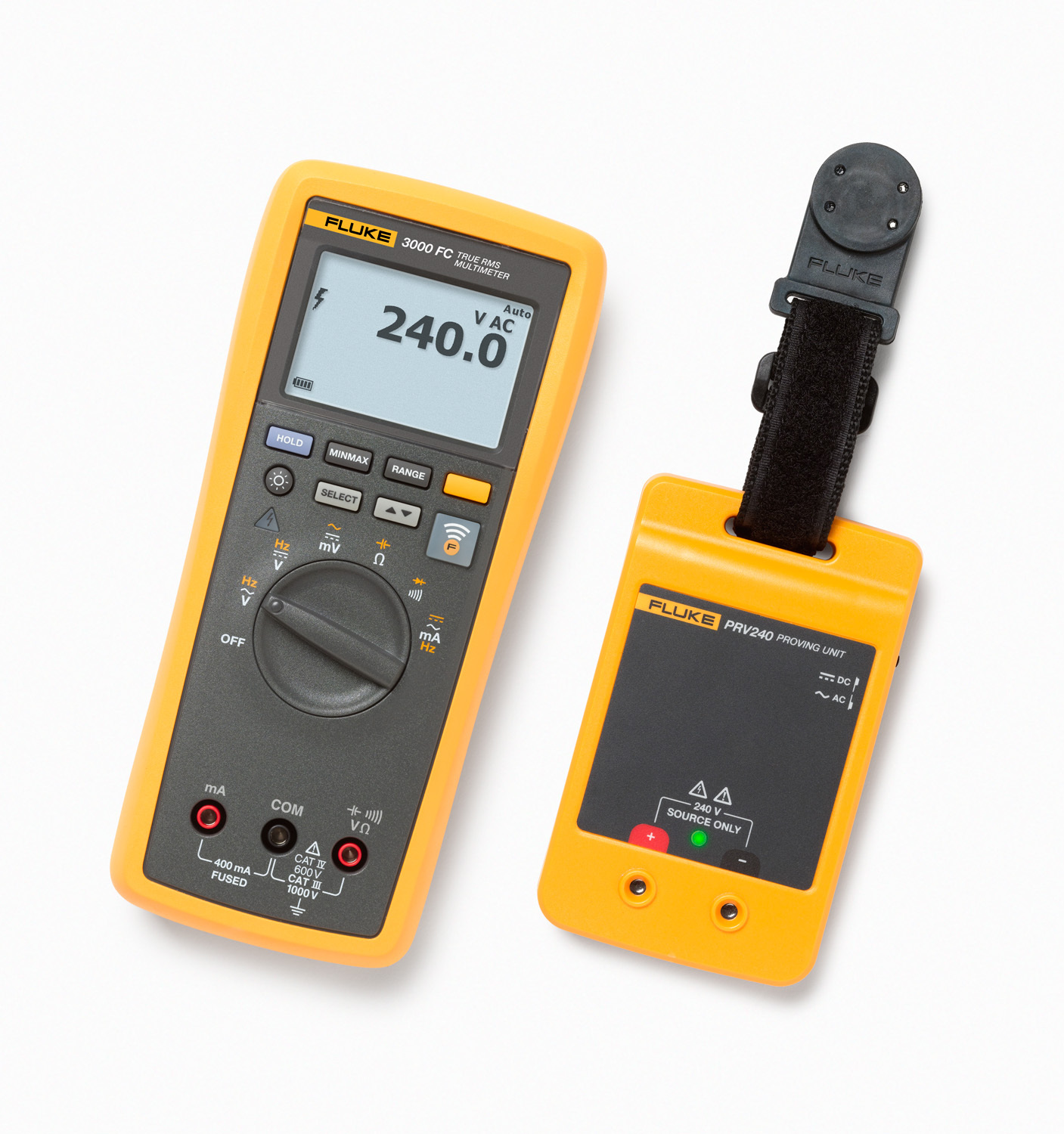 3000FC DMM +PRV240 proving unit kit for electrical testing.