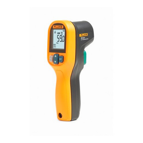 Infrared thermometer, 8:1 spot. Fits your budget. Fits your job. With 65 years of expertise as the leader in the test tools industry, Fluke has built the 59 MAX and 59 MAX+ IR thermometers with the precision you need to do your job accurately and within your budget. Designed to withstand a 1 m drop, you can count on these lightweight, compact IR thermometers to work when you need them.