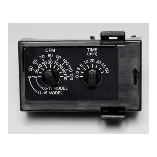 Multi-Speed Module with High/Low Delay Timer: 0, 30-110 or 0, 50-150 CFM settings to satisfy ASHRAE 62.2 continuous ventilation requirements