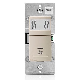 5A-120VAC. 1/6 Hp Fan Load. Humidity Sensor Fan Controller. Single Pole. Screw Terminals For Wiring. Wallplate Not Included. Wire Nuts Not Included - Light Almond
