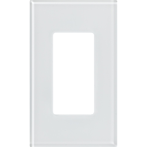 seeTouch Architectural Style, Designer glass wallplate 1-gang in clear glass