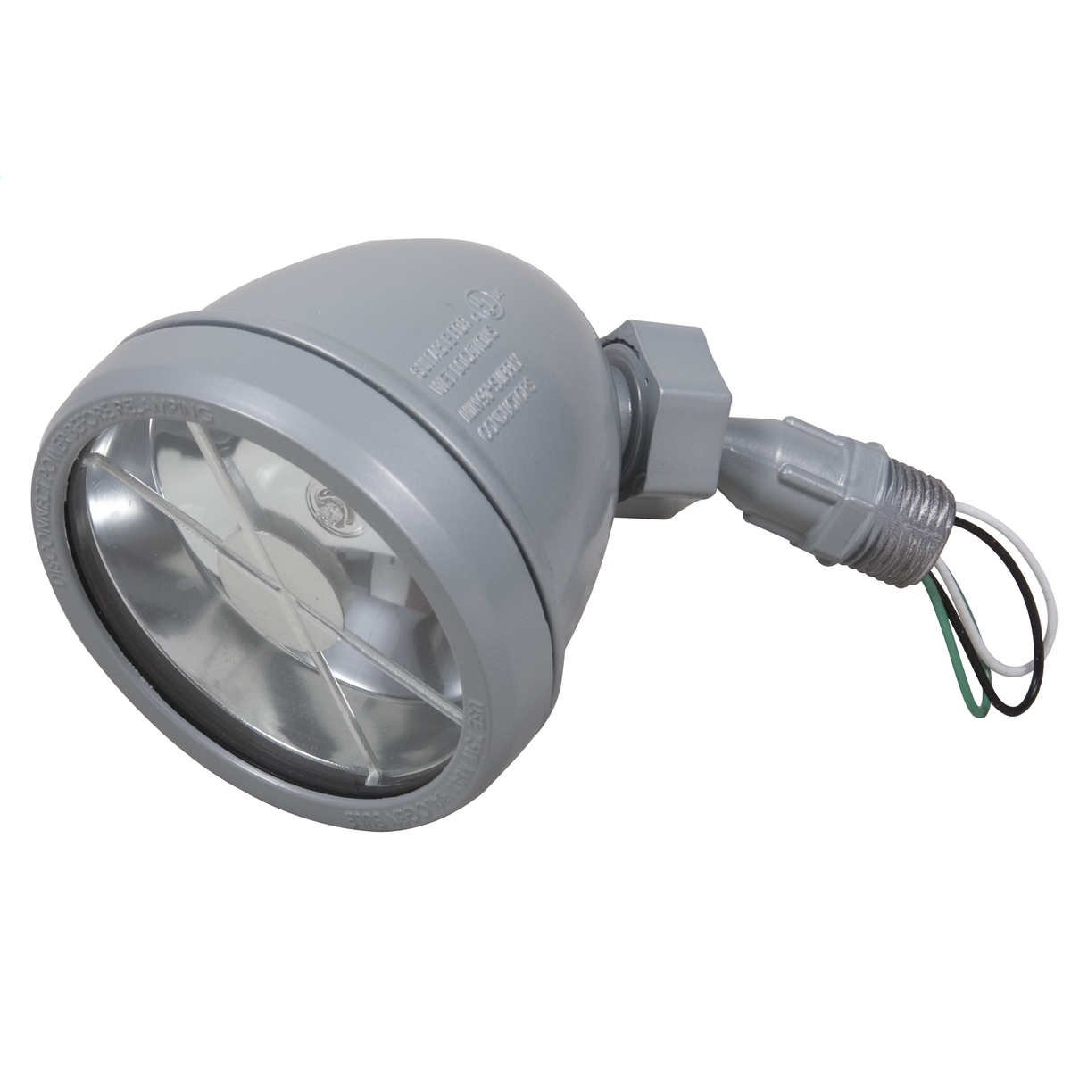 Halogen Swivel Gray Lampholders, 75W Halogen Bulb Included (GY 8.6 Type 4)