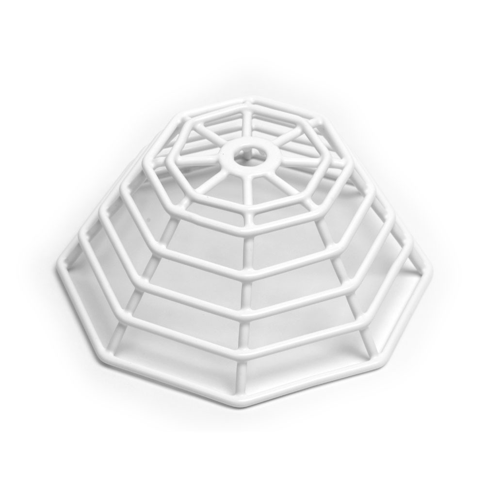 L-WIRECAGE-C Sensor Wire Guards with Mounting Clips, Heavy Duty, Coated, 9-Gauge, White