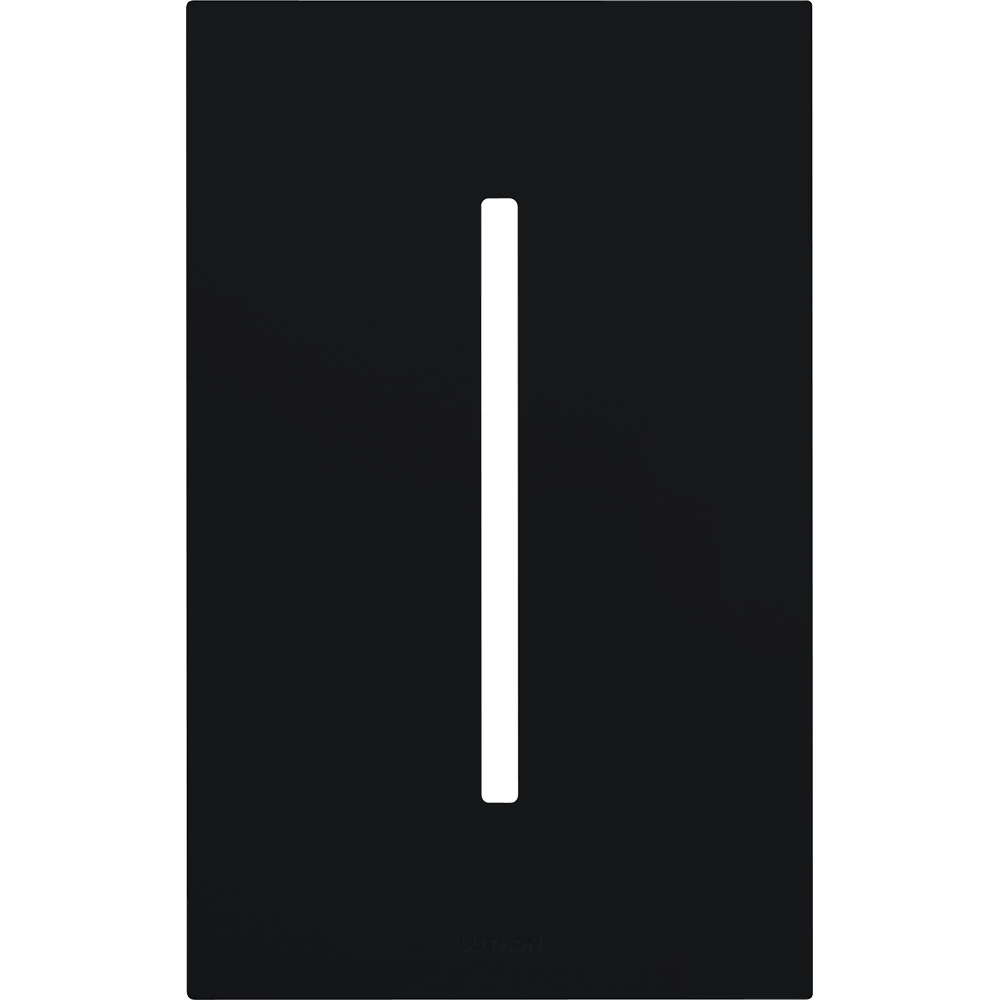 Single-gang WallPlate for GRAFIK T Controls, One-gang for 1 dimmer, switch, or wallstation in black