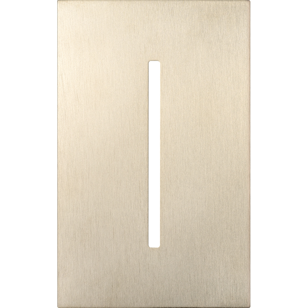 Single-gang WallPlate for GRAFIK T Controls, One-gang for 1 dimmer, switch, or wallstation in satin nickel