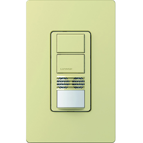 Lutron Maestro Dual-Circuit Dual-Tech Motion Sensor switch, 6A, Single-Pole or 3-Way, Ivory