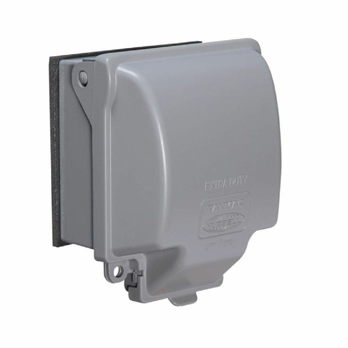 Two-Gang Metal While-In-Use Covers - Extra Duty, 2-Gang 55-in-1