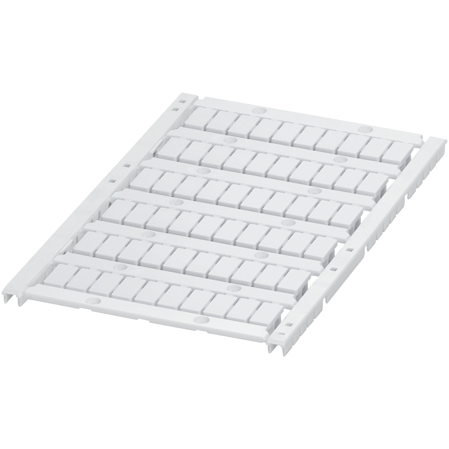 Terminal Blocks, Linergy, marking card, 6 strips of ten blank markers, for 6.2mm blocks, white