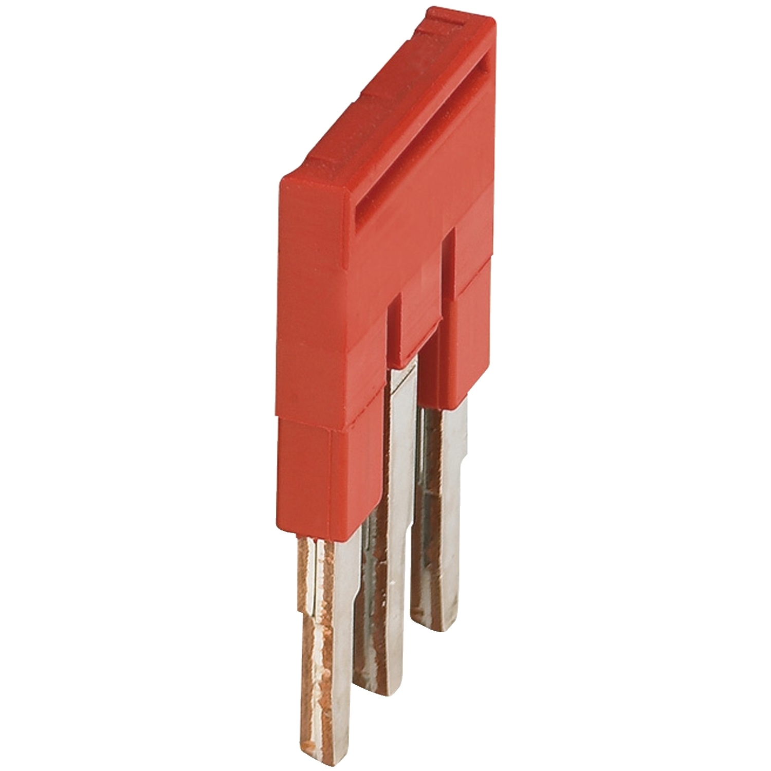 Plug-In Bridge, 3 Points for 2.5mm Terminal Blocks, Red