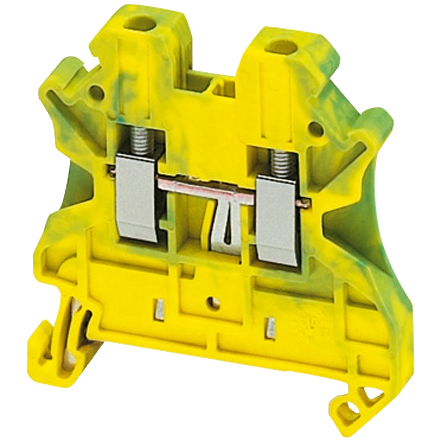 Terminal block, Linergy TR, green-yellow, 2.5mm, protective earth, 2 points, Set of 50