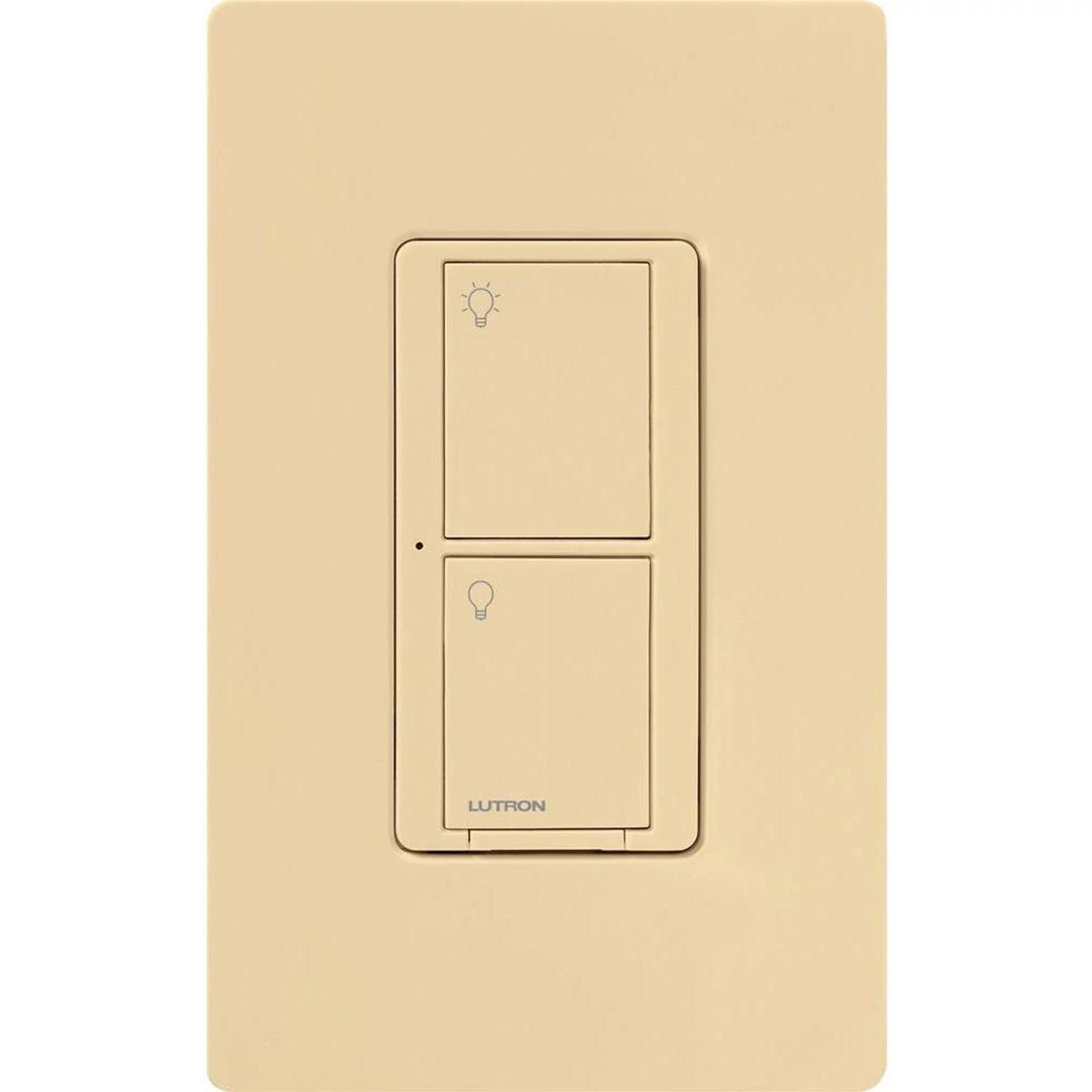 Caseta Wireless switch, 5A lighting or 3A fan, 120/277V in ivory