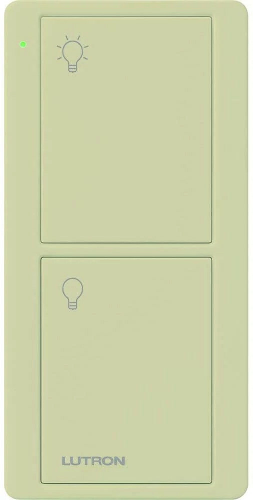 Lutron 2-Button Pico Smart Remote, with Light Icons - Ivory