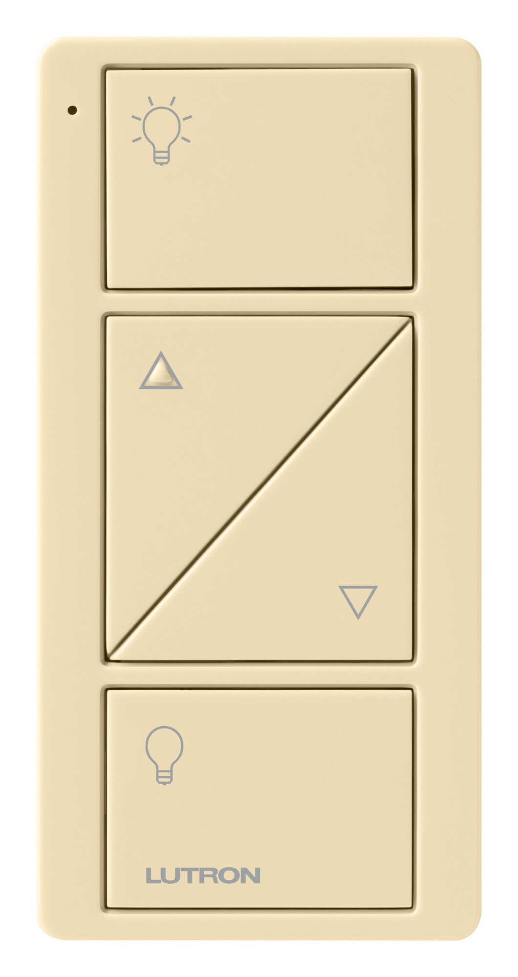 Lutron 2-Button with Raise/Lower, Pico Smart Remote, with Light Icons - Ivory