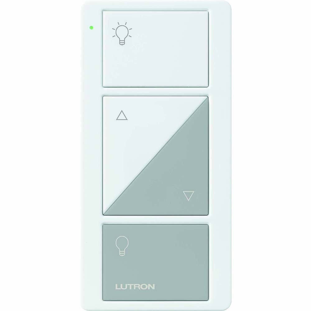Pico Wireless Control, 2-button with raise/lower, light icons in white/gray