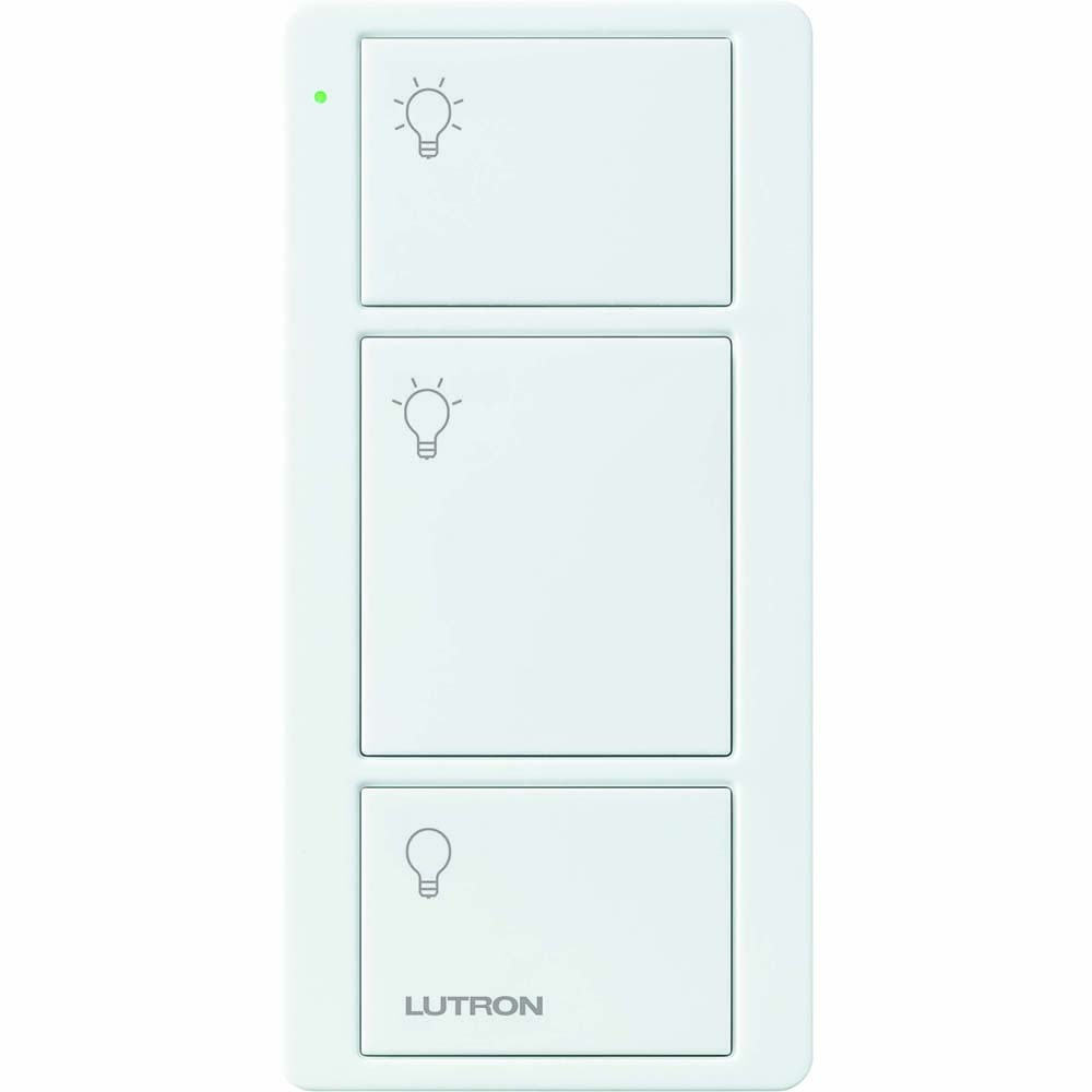 Pico Wireless Control, 3-button, light icons, in white