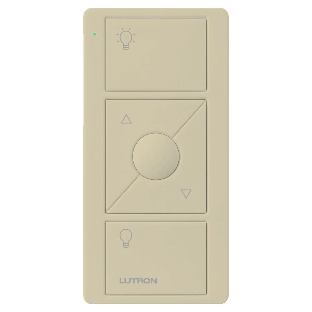 Lutron 3-Button with Raise/Lower and Preset, Pico Smart Remote, with Light Icons - Ivory