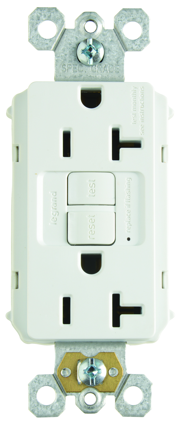 SELF TEST PLUGTAIL GFCI RECEP 20A RED