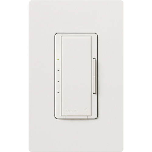 RadioRA 2 fan control, Multi-location/single-pole, 2A, neutral wire required in white