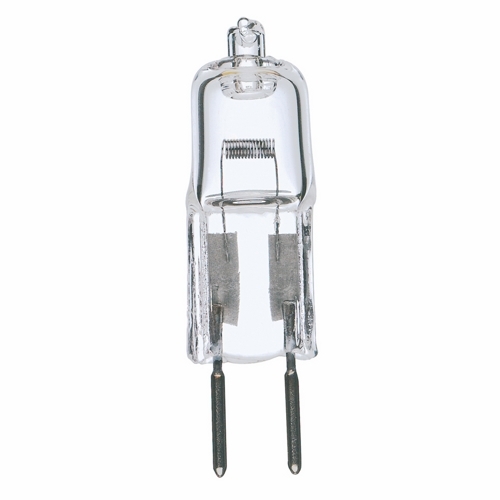 Halogen Bi Pin Lamp, Designation: 20T3/CL/24V, 24 V, 20 WTT, T3 Shape, G4 Bi Pin G4 Base, Clear, CC-6 Filament, 2000 HR, Lumens: 260 LM Initial, 1-1/4 IN Length, 3/8 IN Diameter