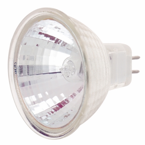 Halogen MR Lamp, Designation: 35MR11/NFL/C/24V, 24 V, 35 WTT, MR11 Shape, GZ4 Sub Minature 2 Pin Base, C-6 Filament, 2000 HR, 24 DEG Beam Angle, 1-1/4 IN Length, 1-3/8 IN Diameter, Lumens: 1250 CP Center Beam